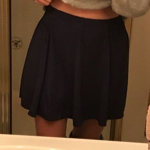 Brandy Melville Navy Blue Suede Skirt